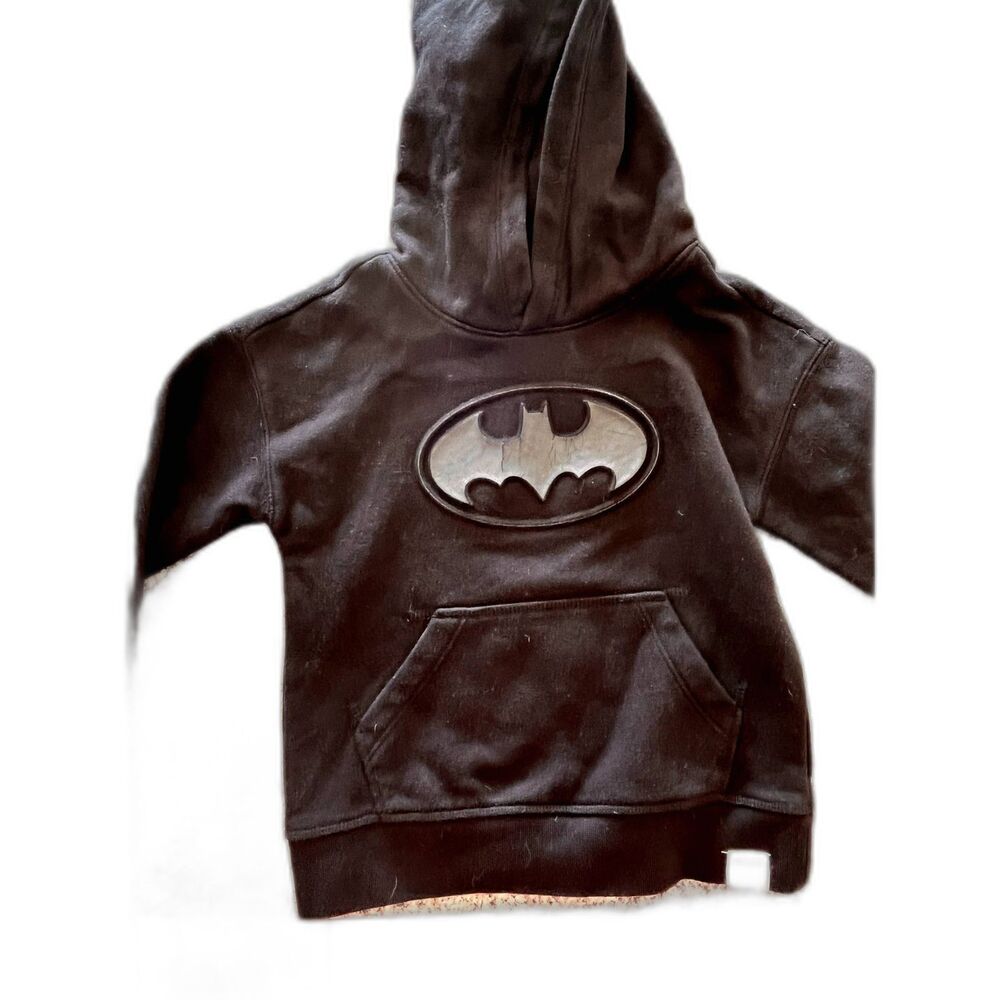 GAP Batman Hoodie Size Toddlers 5, color Black